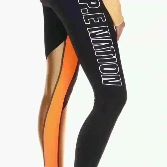 P.E Nation Comeback Colorblock High Waist Leggings Size S - Picture 3 of 7